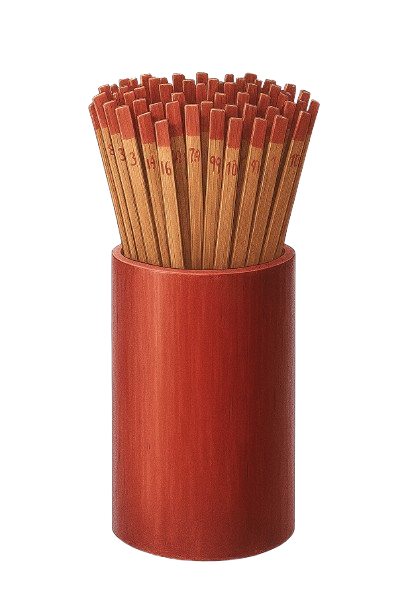 กระบอกเซียมซีทองคำ